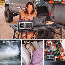 Load image into Gallery viewer, ROCKPALS 300W Portable Power Station, 280wh (78000mAh) Solar Generator with 110V Pure Sine Wave AC Outlet, USB-C PD Input/Output, QC 3.0, CPAP Backup Lithium Battery for Outdoor Camping Emergency