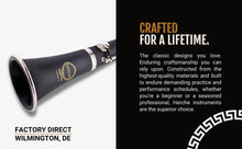 Load image into Gallery viewer, Clarinet Herche Superior Bb Clarinet X3 - Professional Grade Musical Instruments for All Levels - Service Plan - Educator Approved and Recommended