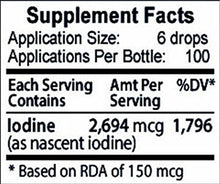 Load image into Gallery viewer, Nascent Iodine Supplement - High Potency Liquid Drops for Thyroid Support to Improve Energy & More - Iodine Edge -30 ml (1.0 fl oz)