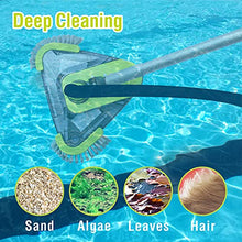 Load image into Gallery viewer, urchindj Heavy Duty Pool Brush & Pool Vacuum Head Kit, Professional Pool Cleaning Tools for Cleaning Pool Walls, Floors etc.