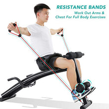 Load image into Gallery viewer, Sit Up Bench Workout Ab Exercise For Home Gym, MaxKare Multifunctional Bench Press Recline Adjustable