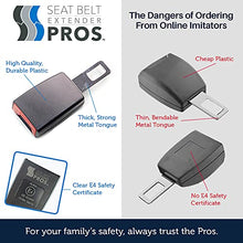 Load image into Gallery viewer, SEAT BELT EXTENDER PROS Original Car Buckle Extender, Seat Belt Extension (7/8" Tongue Width) - Buckle Up to Drive Safely - 7" Bendable 2-Pack - Shipping from The US