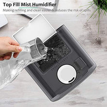 Load image into Gallery viewer, Mikikin Cool Mist Humidifier, Ultrasonic Air Humidifiers for Large Bedroom Babies Home, 4.5L Top Fill Personal Humidifiers with Adjustable Mist Mode, Lasts Up to 30 Hours, Ultra Quiet, Auto Shut-Off
