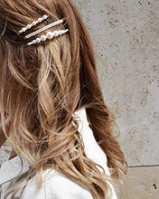 Load image into Gallery viewer, 15 Pcs Pearl Hair Clip for Women Acrylic Hair Clips Gifts for Friends Handmade Pearl Hair Pins for Girls Hair Barettes for Women Fashion Hair Accessories for Party Wedding