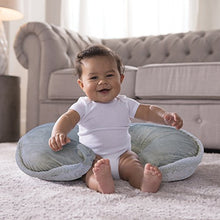 Load image into Gallery viewer, Boppy Luxe Nursing Pillow and Positioner, Hello World, Ultra-soft minky fabric on one side with adorable appliqué and coordinating piping