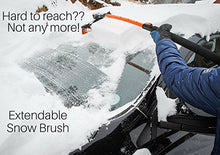 Load image into Gallery viewer, BIRDROCK HOME Snow Moover Extendable 50" Car Brush and Ice Scraper with Foam Grip - Auto Snow Removal - Car Truck SUV Windshield - Heavy Duty