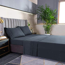 Load image into Gallery viewer, YANBING Twin Bed Sheets Set 3 Piece, Bed Sheet Set 1800 Brushed Soft Microfiber, 16 Inch Extra Deep Pocket, Wrinkle & Fade Resistant, Breathable, Hypoallergenic (Twin, Black)