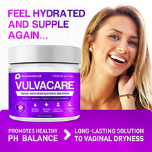 Load image into Gallery viewer, Pharmapulse Vaginal Moisturizer, Vulva Balm Cream, Intimate Skin Care, Menopause Support - Relieves Dryness, Itching, Burning, Redness, Chafing, Odor, Irritation - Estrogen Free 2oz