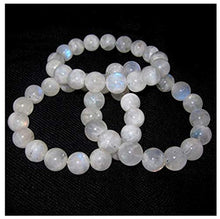 Load image into Gallery viewer, Natural Moonstone Bracelet 7 inch Stretchy Gemstone Bracelet Chakra Gems Stones Healing Crystals Birthday Gift (Unisex) GB10-A37