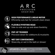 Load image into Gallery viewer, Panasonic Arc4 Electric Razor for Men with Pop-Up Beard Trimmer, 4-Blade Foil Cutting System, Flexible Pivoting Head, Hypoallergenic, Wet/Dry Electric Shaver – ES8243AA