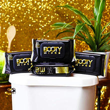 Load image into Gallery viewer, BOOTY WIPES for Men - 320 Flushable Wet Wipes for Adults, Man Wipes (320 Wipes Total - 4 Flip-Top Packs of 80) Infused with Vitamin-E & Aloe