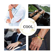 Load image into Gallery viewer, Chinese Feng Shui Bracelet 12 mm Feng Shui Black Obsidian Wealth Bracelet Elastic Wealth Bracelet with Pi Xiu Pi Yao for Attracting Good Luck and Wealth(J 12mm)
