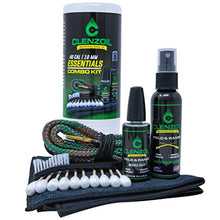 Load image into Gallery viewer, CLENZOIL Field & Range Pistol & Rifle Essentials Gun Cleaning Kit | CLP Spray & Oiler with Boresnake | Clean, Lubricate & Protect | Nylon Brush, Bore Swabs & Microfiber (40 Caliber | 10mm)