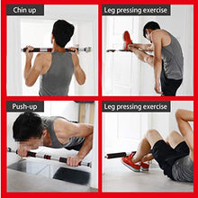 Load image into Gallery viewer, Doorway Pull Up and Chin Up Bar Upper Body Workout Bar for Home Gym Exercise Fitness & 440 LBS