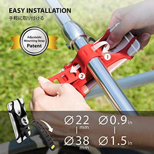 Load image into Gallery viewer, Bone Bike Tie X Universal Bike Phone Mount, Bicycle Handlebar Stroller Cell Phone Holder for iPhone 8 7 6s Plus 5 SE Samsung Galaxy S8 S7 Note 6, 4 to 6 Inch Smartphone- Black