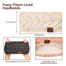 Load image into Gallery viewer, 4 Pieces Women Winter Ear Warmer Headband Fleece Cable Knitted Headbands Soft Head Wrap for Cold Weather (Multicolored)