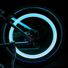 Load image into Gallery viewer, Besmon LED Bike Wheel Light, Waterproof Bicycle Wheel Tire Value Cap Light for Front & Rear Wheel(4 Pack)