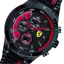 Load image into Gallery viewer, Ferrari Men's 0830260 REDREV EVO Analog Display Quartz Black Watch