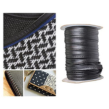 Load image into Gallery viewer, Newmind Faux Leather Single Fold Bias Tape 50 Yards Continuous Bulk Spool for Apparel Sewing, Quilting, Binding, Decorating, DIY Craft - Black