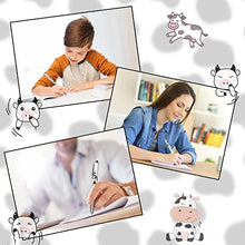 Load image into Gallery viewer, 12 Pcs Cute Cow Pen Cartoon Gel Ink Pens with Grip 0.5 mm Black Cow Print Pens Retractable Kawaii Ballpoint Pen for Home Travel Office School Supplies Friends Teachers Students Study Accessories