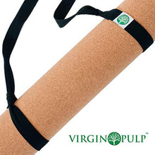 Load image into Gallery viewer, Virgin Pulp Best Cork Yoga Mat|Longer, Thicker & Wider|Natural Eco Rubber Non Toxic|Quality Yogamats for Men & Women Exercise| Non-Slip, Cushioned|76 x 26in x 5mm|Free Carrier Strap|Alignment Lines