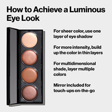 Load image into Gallery viewer, Crème Eyeshadow Palette by Revlon, Illuminance Eye Makeup with Crease- Resistant Ingredients, Creamy Pigmented in Blendable Matte & Shimmer Finishes, 710 Not Just Nudes, 0.12 Oz