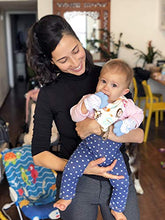 Load image into Gallery viewer, LuliJoy Teething Mitten Set of 2 – Baby Glove Teether Toys for Boys & Girls – Adjustable Strap Stays on Infant Hands – BPA-Free Silicone Teether for Natural Baby Pain Relief, Sensory Stimulation