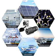 Load image into Gallery viewer, 3 Pin Connector, Waterproof Wire Connectors, Aviation Cable Connector for Industrial, Power, Car, and Other Indoor/Outdoor Electrical Connector(2Pcs, Solder, Metal+Plastic Male Female Plug Socket)