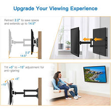 Load image into Gallery viewer, Full Motion TV Monitor Wall Mount Bracket Articulating Arms Swivels Tilts Extension Rotation for Most 13-42 Inch LED LCD Flat Curved Screen TVs & Monitors, Max VESA 200x200mm up to 44lbs by Pipishell