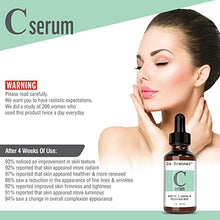 Load image into Gallery viewer, Vitamin C Serum 20% Pure L-Ascorbic Acid, Ferulic Acid, Vitamin E and Hyaluronic Acid for Face and Eyes Natural Anti Aging Anti Wrinkle 1oz. by Dr. Brenner (1 oz)