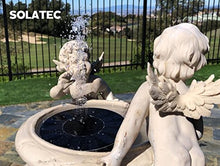 Load image into Gallery viewer, Solatec Solar Fountain, Solar Powered Bird Bath Fountain Pump 1.4W Solar Panel Kit Water Pump,Outdoor Watering Submersible Pump for Pond, Pool, Garden, Fish Tank, Aquarium
