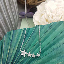 Load image into Gallery viewer, Dazzlingrock Collection 0.35 Carat (ctw) 10K Round Diamond Ladies Shooting Star Pendant (Silver Chain Included) 1/3 CT, White Gold