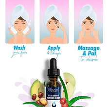 Load image into Gallery viewer, Ebanel Hyaluronic Acid Serum for Face with Peptides, Deep Hydrating Anti Aging Serum, Visibly Plump, Firm & Smooth Skin, Reduce Redness with Vitamin C, E and B5, Niacinamide, Aloe, Jojoba Oil, MSM