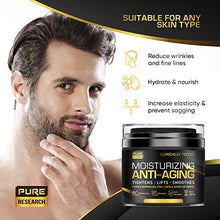 Load image into Gallery viewer, Men's Face Cream Moisturizer - Anti-Aging Cream For Men, Collagen, Retinol & Hyaluronic Acid - Day & Night - Made in USA - Anti Wrinkle 1.7 oz