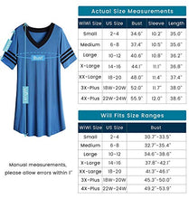 Load image into Gallery viewer, WiWi Soft Bamboo Pajamas Short Sleeves Nightgown Comfy Sleepshirts Boyfriend Sleepwear Plus Size Nightshirt S-4X, Black, XX-Large