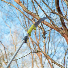 Load image into Gallery viewer, DocaPole 7-30 Foot Telescoping Extension Pole + GoSaw Attachment Pruning Pole Saw; Extendable Limb Saw and Trimmer For Tree Pruning on Branches Less than 2" Diameter; Includes Feather Duster