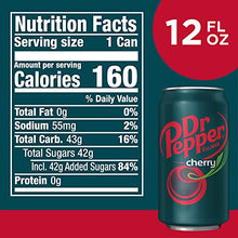 Load image into Gallery viewer, Dr Pepper Cherry, 12 Fluid Ounce Can, 12 Count