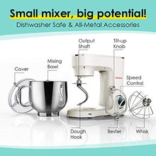 Load image into Gallery viewer, SanLidA Stand Mixer, 9.5 Qt. 10-Speed Electric Kitchen Mixer with Dishwasher-Safe Dough Hooks, Flat Beaters, Wire Whip & Pouring Shield Attachments for Most Home Cooks, SM-1551, Cream White