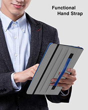 Load image into Gallery viewer, MoKo Case for All-New Amazon Fire HD 10 Tablet (7th Generation/9th Generation, 2017/2019 Release) - 360 Degree Rotating Swivel Stand Cover with Auto Wake/Sleep for Fire, Indigo