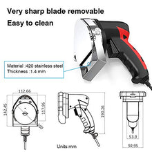 Load image into Gallery viewer, CARIHOME Electric Kebab Knife, Professional Turkish Kebab Knife, 80W Stainless Steel Slicer Machine For Cutting , Adjustable Thickness, Ideal for Cold Cuts, Hard Cheese, Vegetables & Bread (AMZ003KIN0176-a)