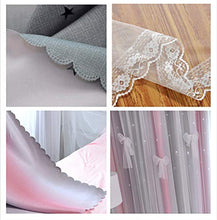 Load image into Gallery viewer, Yancorp Curtains for Girls Bedroom Kids Curtain Hollow-Out Star Window Nursery Curtain 63 inches Length Room Darkening Grommet 2 Layers (Pink Grey, W52 X L63)