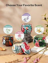 Load image into Gallery viewer, Scented Candles Gift Set, 4 Cans Made of 100% Natural Soy Wax with Essential Oils for Stress Relief, 4 Fragrances Use for Aromatherapy, Bath, Yoga, Perfect for Christmas, Birthday, Mother's Day