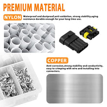 Load image into Gallery viewer, AutoEC 352PCS Electrical Connectors Plug Kit, Waterproof Automotive Motorcycle Electrical Wire Connector Terminals, 1 2 3 4 Pin Truck Harness Plug Car Spark Plug Connector for Car, Truck, Motorcycle