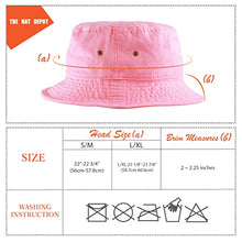 Load image into Gallery viewer, The Hat Depot 300N Unisex 100% Cotton Packable Summer Travel Bucket Hat (S/M, Blue Camo)