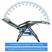 Load image into Gallery viewer, EVER ADVANCED Oversize XL Zero Gravity Recliner Padded Patio Lounger Chair with Adjustable Headrest Support 350lbs, Green