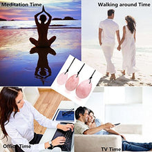 Load image into Gallery viewer, TOP-VRA Jade Stone Egg Yoni Eggs, GIA Certified, Massage Kegel Eggs 3PCS Natural Crystal Beads Chakra Healing Yoga Exercise Eggs To Train Pelvic Muscles Kegel Exercise (Rose Quartz)