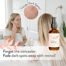 Load image into Gallery viewer, Natural Vitamin A Retinol Serum 2.5%, XL 2 oz. Bottle – Anti-Aging Serum + Vitamin E Oil, Jojoba Oil, Witch Hazel – Hyaluronic Acid Serum for Face Fades Wrinkles, Dark Spots, Damage by Eva Naturals