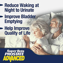 Load image into Gallery viewer, Super Beta Prostate Advanced Prostate Supplement for Men – Reduce Bathroom Trips, Promote Sleep, Support Urinary Health & Bladder Emptying. Beta Sitosterol not Saw Palmetto. (60 Caplets, 1-Bottle)