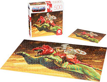 Load image into Gallery viewer, Masters of The Universe Mattel Jigsaw Puzzle with 500 Interlocking Pieces & Mini-Poster Featuring He-Man & Battle Cat, Gift for Collectors & Kids Ages 8 Years Old & Up, Orange