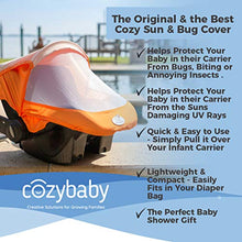 Load image into Gallery viewer, Summer Cozy Cover Sun & Bug Cover (Glacier Gray) - The Industry Leading Infant Carrier Cover Trusted by Over 2 Million Moms Worldwide for Protecting Your Baby from Mosquitos, Insects & The Sun